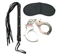 Kit bondage sexy costrittivo manette frusta mascherina bdsm per giochi sadomaso
