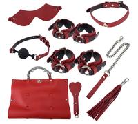 KIT SADOMASO super SET TOYS Bag red FRUSTINO INTIMO sexy ROSSO BONDAGE