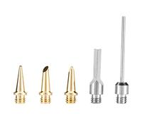 Kit Saldatore A Gas 5 Pezzi Set Taglierina Elettrica Per Schiuma Punte Per Saldatura Accessori Per Saldatori Per Saldatura Di Precisione Riparazione Elettronica Ottone Rame
