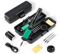 Kit saldatore digitale USB portatile Set temperatura regolabile 260-450 ℃ Mini strumento di riparazione intelligente per saldatore