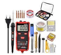 Kit saldatore elettrico con multimetro digitale 60W 220/V Stazione di saldatura a temperatura regolabile Strumenti riparazione for(QH908S KIT5)