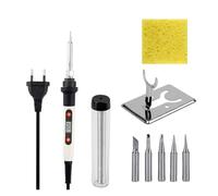 Kit saldatore elettrico con multimetro digitale 60W 220/V Stazione di saldatura a temperatura regolabile Strumenti riparazione for(QH908S KIT8)