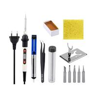 Kit saldatore elettrico con multimetro digitale 60W 220/V Stazione di saldatura a temperatura regolabile Strumenti riparazione for(QH908S KIT4)