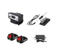 Kit Saldatore Elettrico Digitale Da 480 ℃ For Strumento Di Riscaldamento Rapido Con Punta Di Matita Senza Piombo Regolabile A Temperatura Della Batteria Da 18 V(2 Battery)
