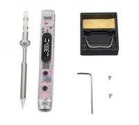 Kit saldatore elettrico Display digitale Temperatura costante regolabile con testa TS B2 Gamma 50 ℃ 450 ℃ per riparazioni elettroniche fai-te e hobbisti Materiale PC Potenza 100 W