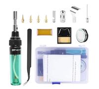 Kit Saldatore Portatile 14 In 1, Penna For Saldatura A Butano Da 1300 Gradi Celsius, Bruciatore For Torcia, Saldatore A Gas, Punta For Saldatore A Butano.