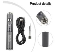 Kit Saldatore Portatile Alimentato USB con Controllo Temp LCD e Riscaldamento Ra