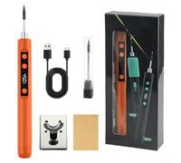 Kit saldatore portatile con interfaccia di tipo c per riscaldamento rapido e controllo preciso della temperatura in materiale in lega per riparazioni di officine domestiche e progetti in movimento