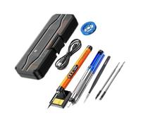 Kit Saldatore USB LED Digitale Mini Wireless 300-450°C Temperatura Regolabile Batteria Ricaricabile 1000mAh Saldatore Strumenti(Orange Set 4)