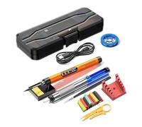 Kit Saldatore USB LED Digitale Mini Wireless 300-450°C Temperatura Regolabile Batteria Ricaricabile 1000mAh Saldatore Strumenti Il Miglior Regalo(Orange Set 5)