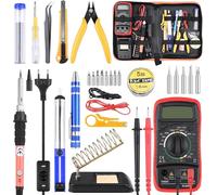Kit saldatura 60 W con multimetro pompa dissaldante 24 pezzi