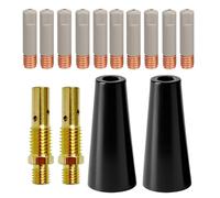 Kit Saldatura Nucleo Flusso Senza Gas 14PCS con Punte Anti Schizzi Rivestite Ant