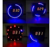 Kit Saldatura Orologio Digitale per Principianti con Cavo di Alimentazione e Controllo Luce Regolabile (Verde)