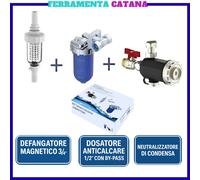 kit salva caldaia con defangatore magnetico neutralizzatore dosatore polifosfati