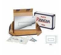 Kit Sara Mono Tasto Telaio + Placca CM.28 SP.4,7 Cromata Pucci