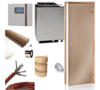 Kit Sauna Forno Bi-O-Mat 7,5 kW Controllo Sauna Porta Sauna Luce Sauna