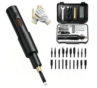 Kit scalpello per intaglio del legno elettrico senza fili (Nero)