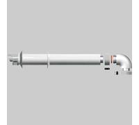 KIT SCARICO COASSIALE CON CURVA 60-100