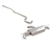 Cupra Tubo centrale Gr.N senza silenziatore inox + Posteriore inox sdoppiato