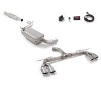 Centrale ant + Centrale + tubo post 76mm Ragazzon VW Golf 7.5 2.0 GTI 180 kw