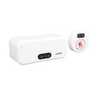 Kit scarico WC automatico, sciacquone Touchless ricaricabile tramite USB | resistente all'acqua, distanza di rilevamento 0-20 cm, rilevamento dello sciacquone, per bagno, famiglia, hotel