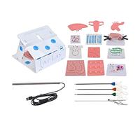 Kit scatola di addestramento simulato laparoscopica, scatola simulatore di addestramento laparoscopico, inclusa videocamera per endoscopio HD, 10 moduli di addestramento e 4 strumenti chirurgici