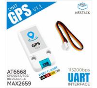 Kit Scheda di Sviluppo Ufficiale M5Stack GPS/BDS v1.1 AT6668 BD2 BD3 GLONASS GALILEO QZSS per Dispositivi di Posizionamento IoT (ATGM336H-6N)