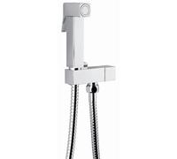 KIT SCHUT-OFF QUADRO OTTONE CROMATO DOCCETTA RUBINETTO DI CHIUSURA FLEX