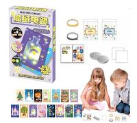 Kit scientifico per bambini, kit circuiti elettrici - Realizza biglietti d'auguri luminosi Un'attività educativa di apprendimento pratico per la scuola e la casa, perfetta per coloro che vogliono crea