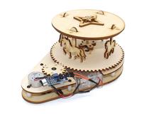 Kit scientifico per esperimenti con carosello in legno 3D fai da te, puzzle, giocattoli STEM, apprendimento