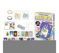 Kit Scientifico - Set Didattico per Circuiti Elettrici,Attività Educative Pratiche per Scuola e Casa con Creazione Biglietti Luminosi e Apprendimento Manuale
