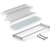 Kit Scolapiatti 46 cm da Incasso per Mobile Pensile cm. 50 completo di Telaio Regolabile e Vaschetta