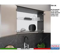 Kit Scolapiatti 701/80XP0 Filo Acciaio Pensile 80 Interno 75,6 Inox + Scatola
