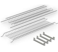 Kit Scolapiatti 86 Cm Acciaio Inox Da Incasso per Mobile Pensile Cm. 90