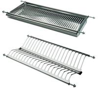 KIT Scolapiatti Acciaio Inox 18/10 con Supporto Vasca cm 86 Per Mobile 90