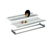 Kit SColapiatti Cromato Con Telaio Di Battuta Cm 76 3 Pezzi Cola Piatti Cucina