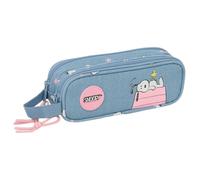 Kit scolastico 2 scomparti Safta, Peanuts Snoopy e Woodstock (21x8 cm)