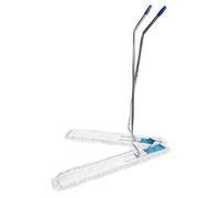 Kit scopa a forbice professionale completa con manico, pattini a forbice e 2 frange cm 100 per i pattini