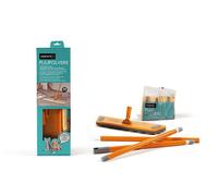 Kit il Pulipolvere Perfetto - Scopa, Manico e Veline - 0027A (Arancione)