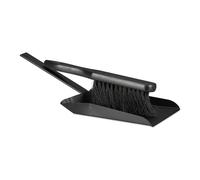Kit scopetta e paletta Attrezzi da giardino Utensili per camino 37 cm Nero