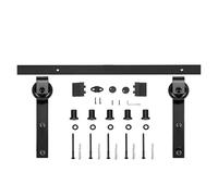 Kit scorrevole for porta Silent Buffer, accessori for ferramenta for binari di scorrimento for porte scorrevoli, binario avanzato for varie(3m track kit)