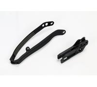 UFO PLAST Kit cruna Catena+Fascia Forcella Nero Yamaha WRF 250 2009-2024
