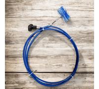 Kit scovolo pulizia canna fumaria stufe a pellet diametro 100mm lunghezza cm 300