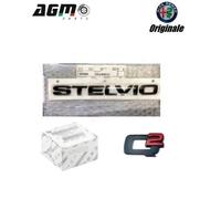 KIT SCRITTA LOGO SIGLA STELVIO + Q2 B-TECH NERO BLACK ORIGINALE ALFA STELVIO