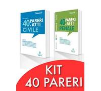 Kit Scritti avvocato 40 Pareri e Atti di Diritto Civile per l'esame scritto di avvocato 2021/2022-40 pareri e atti. Penale