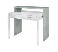 Kit Scrivania Estensibile 99 x 36 x 88H Bianco Cem. Fores Habitat