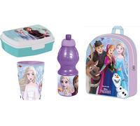 Kit scuola con zainetto asilo + portamerenda + borraccia + bicchiere - Frozen
