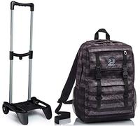 Kit scuola - ZAINO Duffy Invicta + PORTAPENNE - Stripes