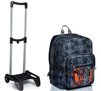 Kit scuola - ZAINO EXTRA FIT Seven + Carrello porta zaino - Check