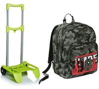 Kit scuola - ZAINO EXTRA FIT Seven + Carrello porta zaino - Crew